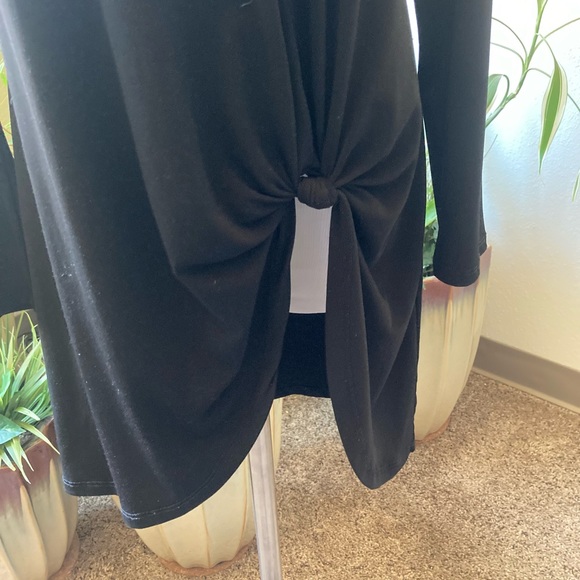 New Chico’s Black Polyester Long Sleeve Dress size 0 - Picture 10 of 13